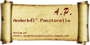 Anderkó Pasztorella névjegykártya